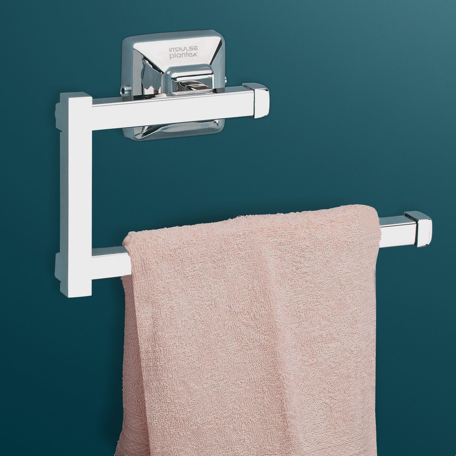 Crosslink Squaro Napkin Ring/Towel Ring/Napkin Holder/Towel Hanger For bathroom Silver Towel Holder-image-6