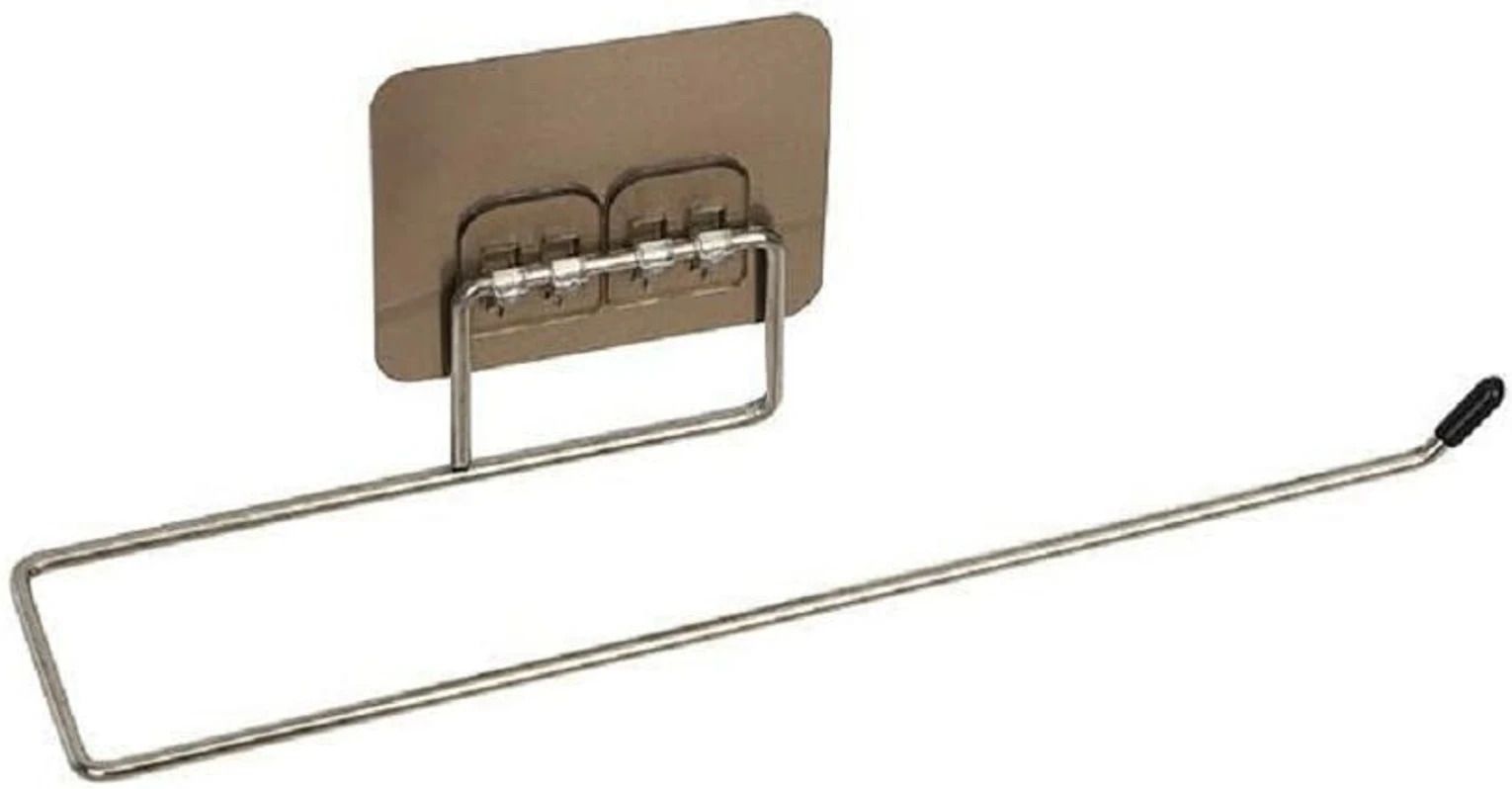 Wall Mounted Self Adhesive Paper Roll Holder Silver Towel Holder-image-36