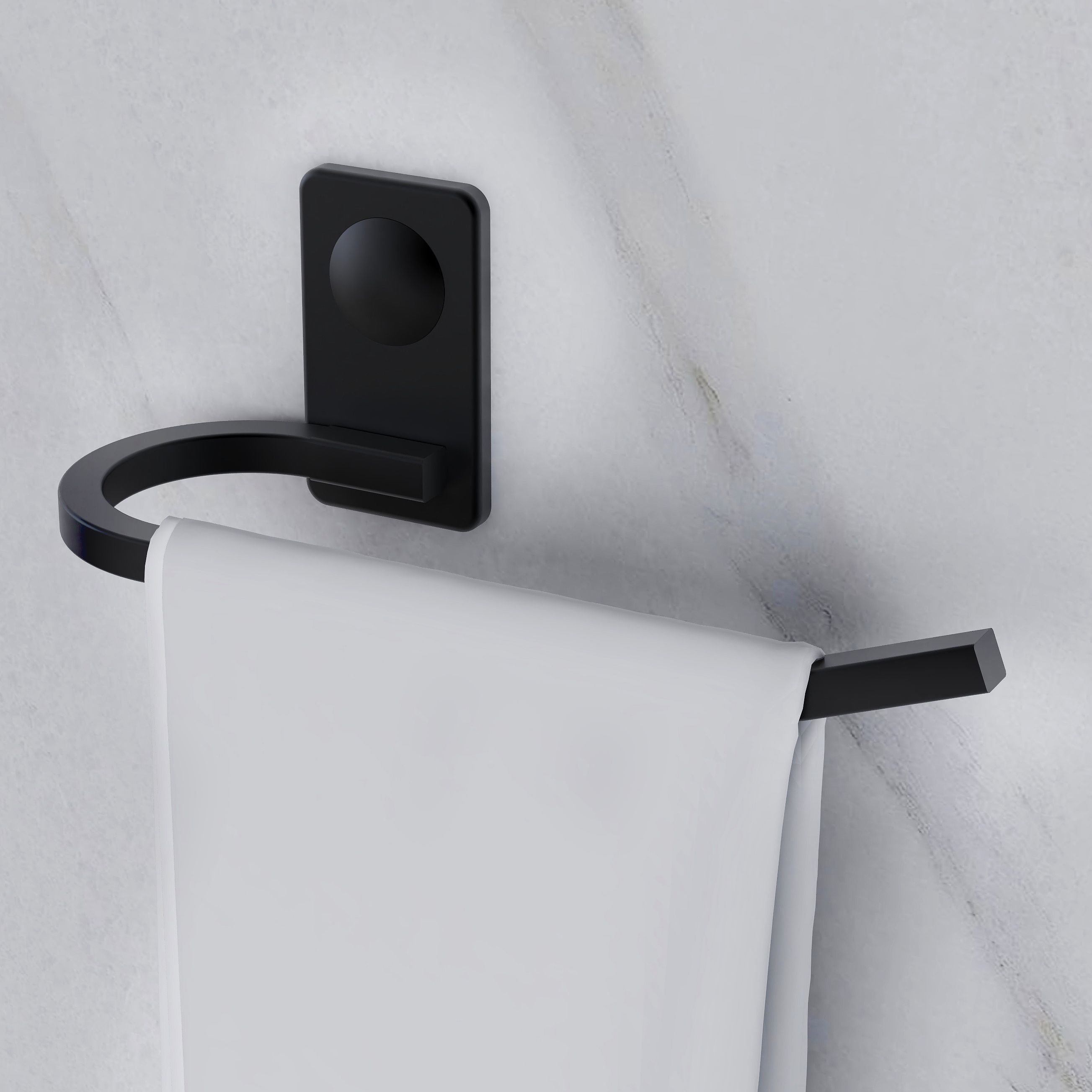 Metro Stainless Steel Napkin Ring/Towel Ring/Napkin Holder/Bathroom Accessories Black Towel Holder