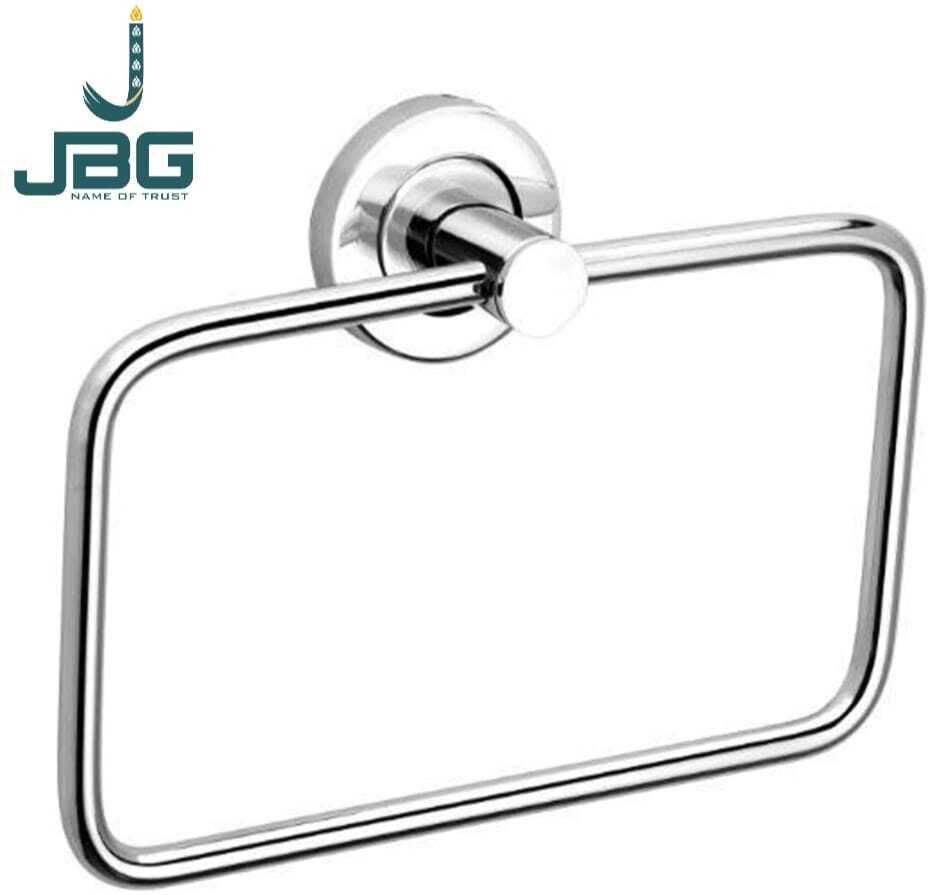 jbg Napkin Hanger Ring for Bathroom, Wash Basin & Kitchen Pack of 1 Chrome Towel Holder-picture-19