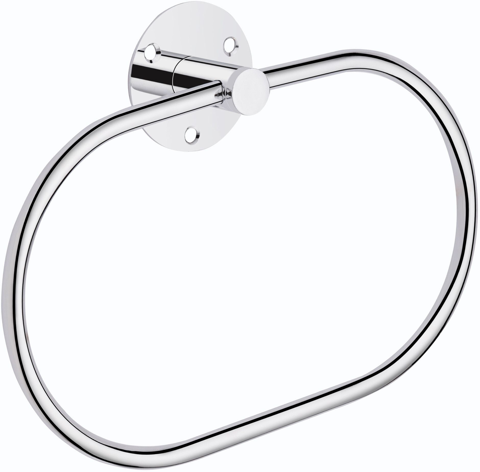 Oval Shape Chrome Finish Stainless Steel Napkin Ring/Towel Ring for Bathroom 7 inch 1 Bar Towel Rod-image-48