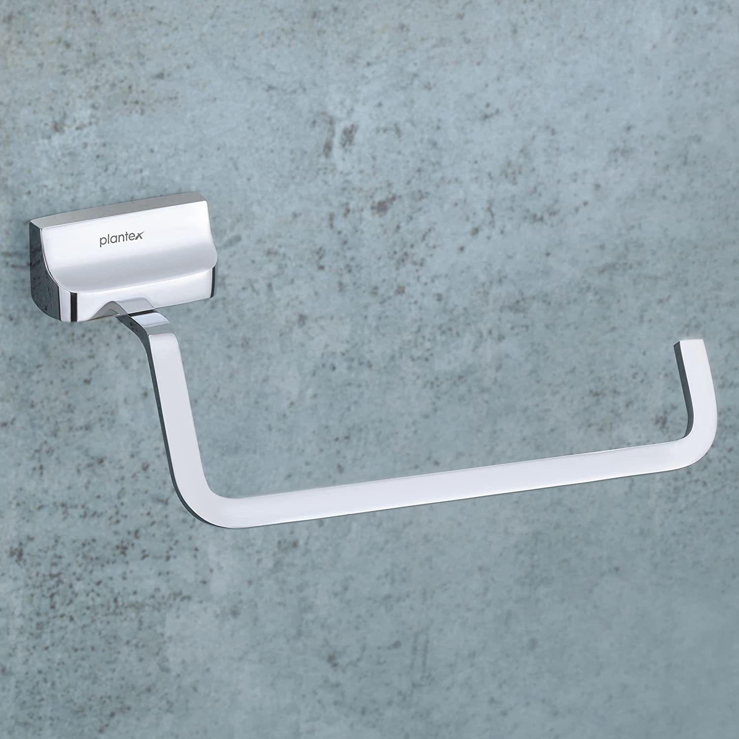 Solid Brass & SS-304 Grade Napkin Ring/Hanger/Bathroom Accessories (Platinum) Chrome Towel Holder-image-37
