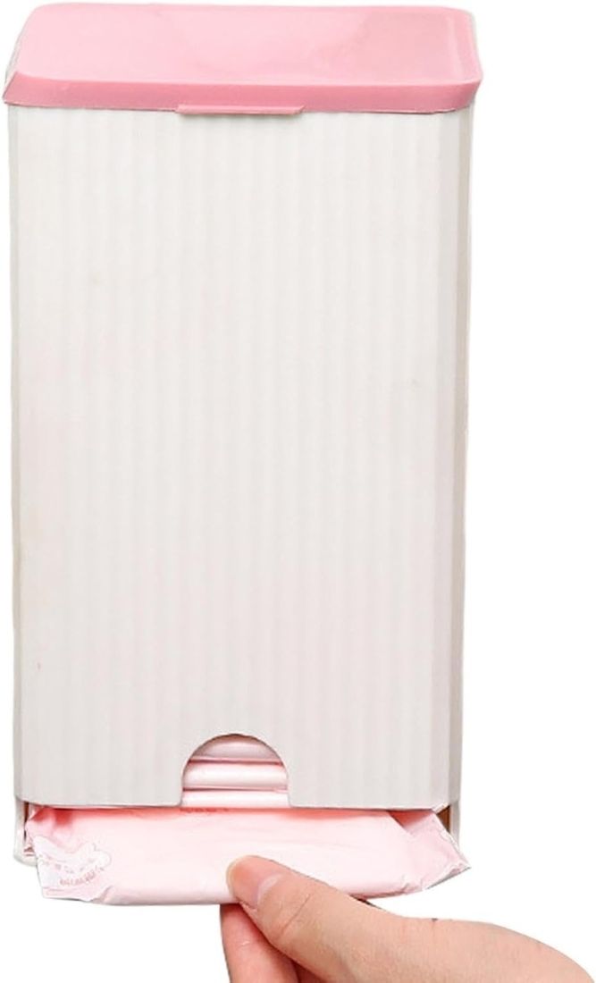 Sanitary Pads Holder – Wall-Mounted Dispenser Box for Bathroom Storage Multicolor Towel Holder-image-11