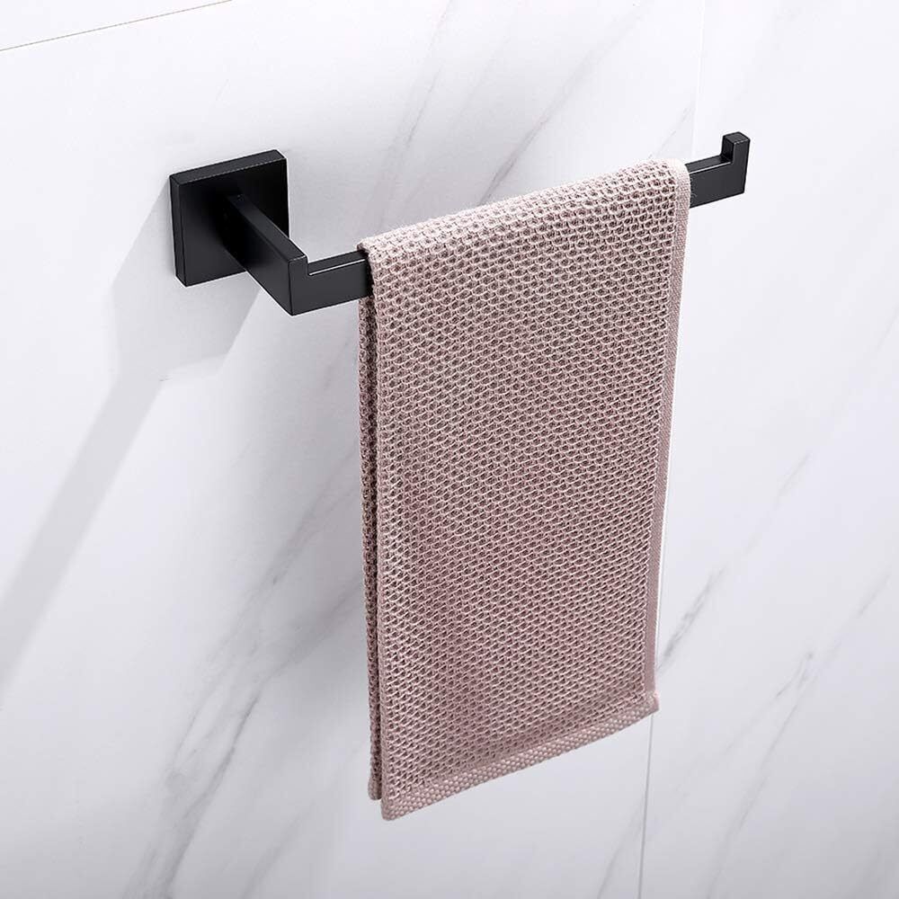 Towel Hanger for Bathroom, Towel Ring, Kitchen Accessories Item Holder, 304Grade Black Towel Holder-image-15