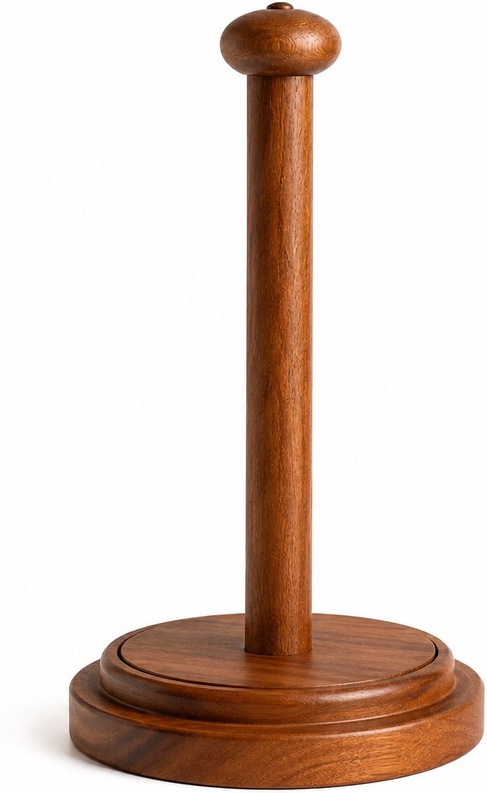 manhalstore by manhalstore MMS-PTH-01 Natural Wood, Walnut Brown, Wood Brown, Dark Brown, Teak Brown Towel Holder-picture-13