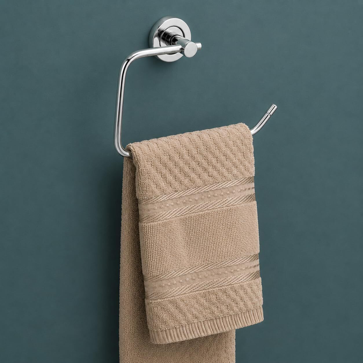 arena Towel Ring Holder for Bathroom | Wall Mounted Hand Towel Ring 8 inch 1 Bar Towel Rod-picture-33