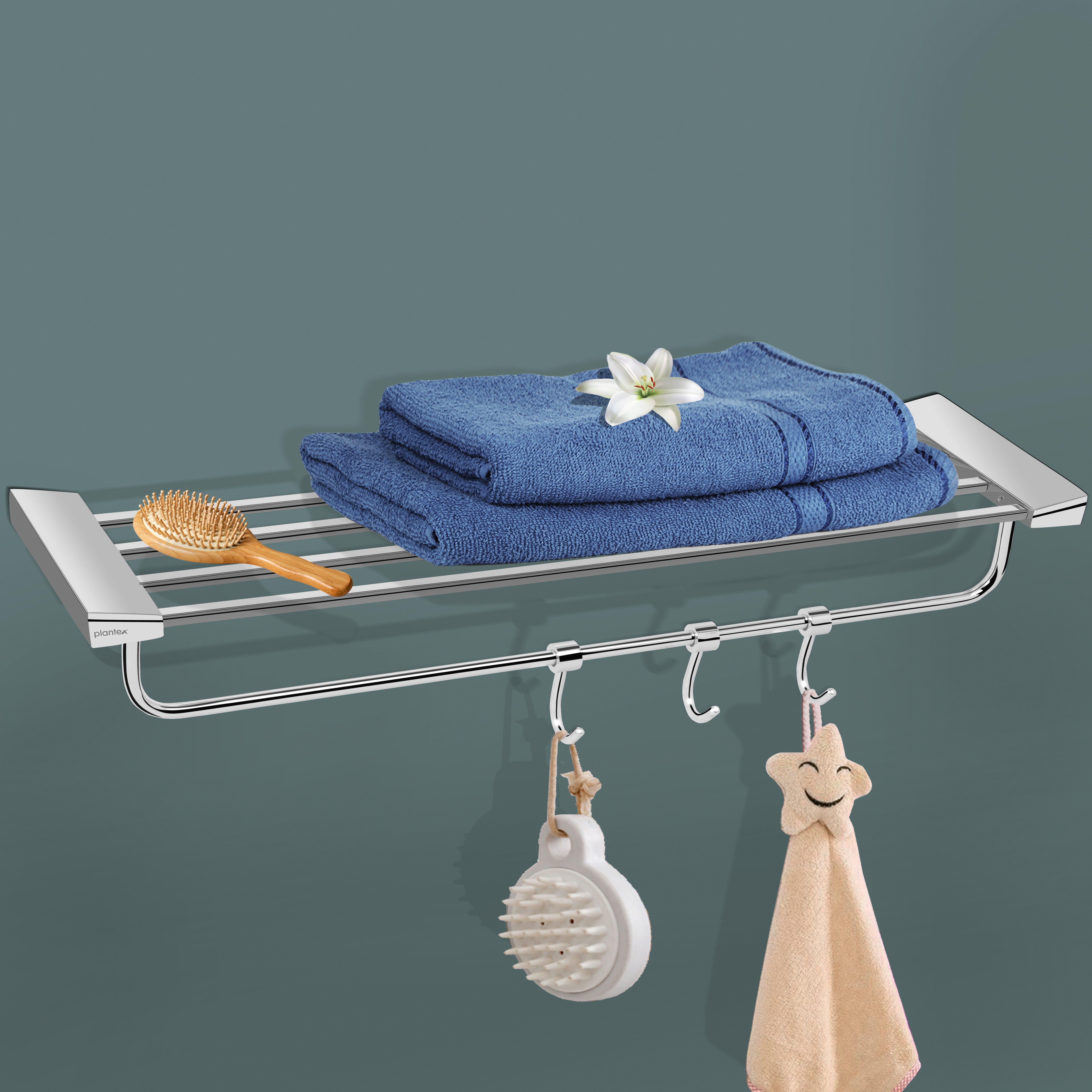 Fully Brass Smero Towel Rack/Stand/Hanger/Bathroom Accessories-24 Inch (AR-3131) Chrome Towel Holder-image-29