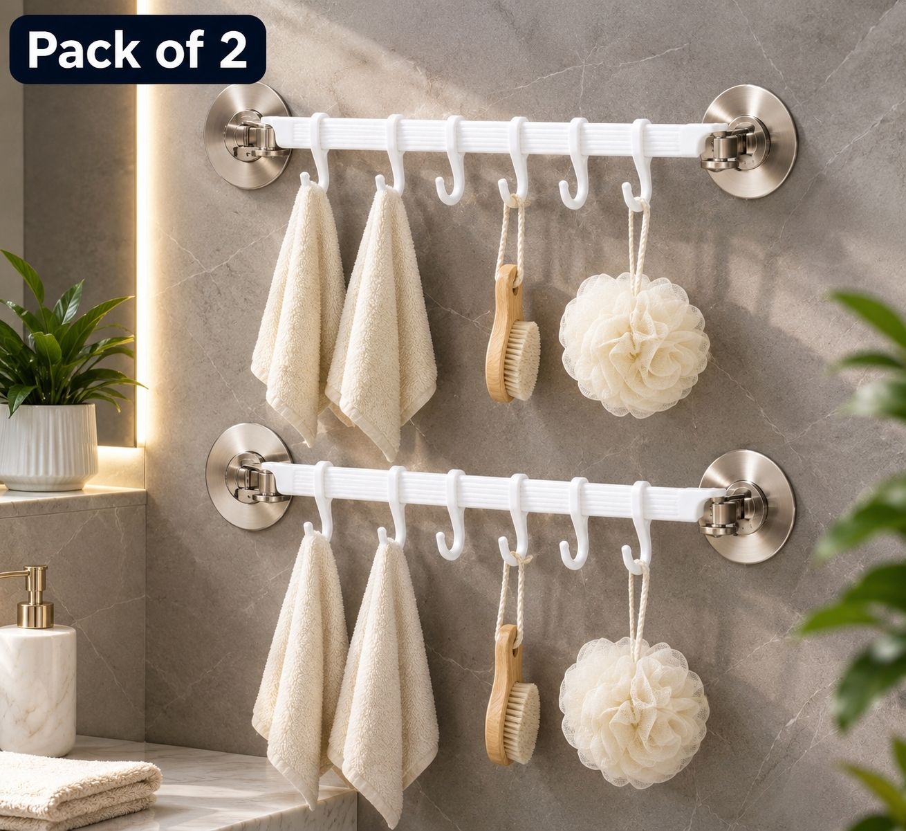 wall hook white Towel Holder-image-5