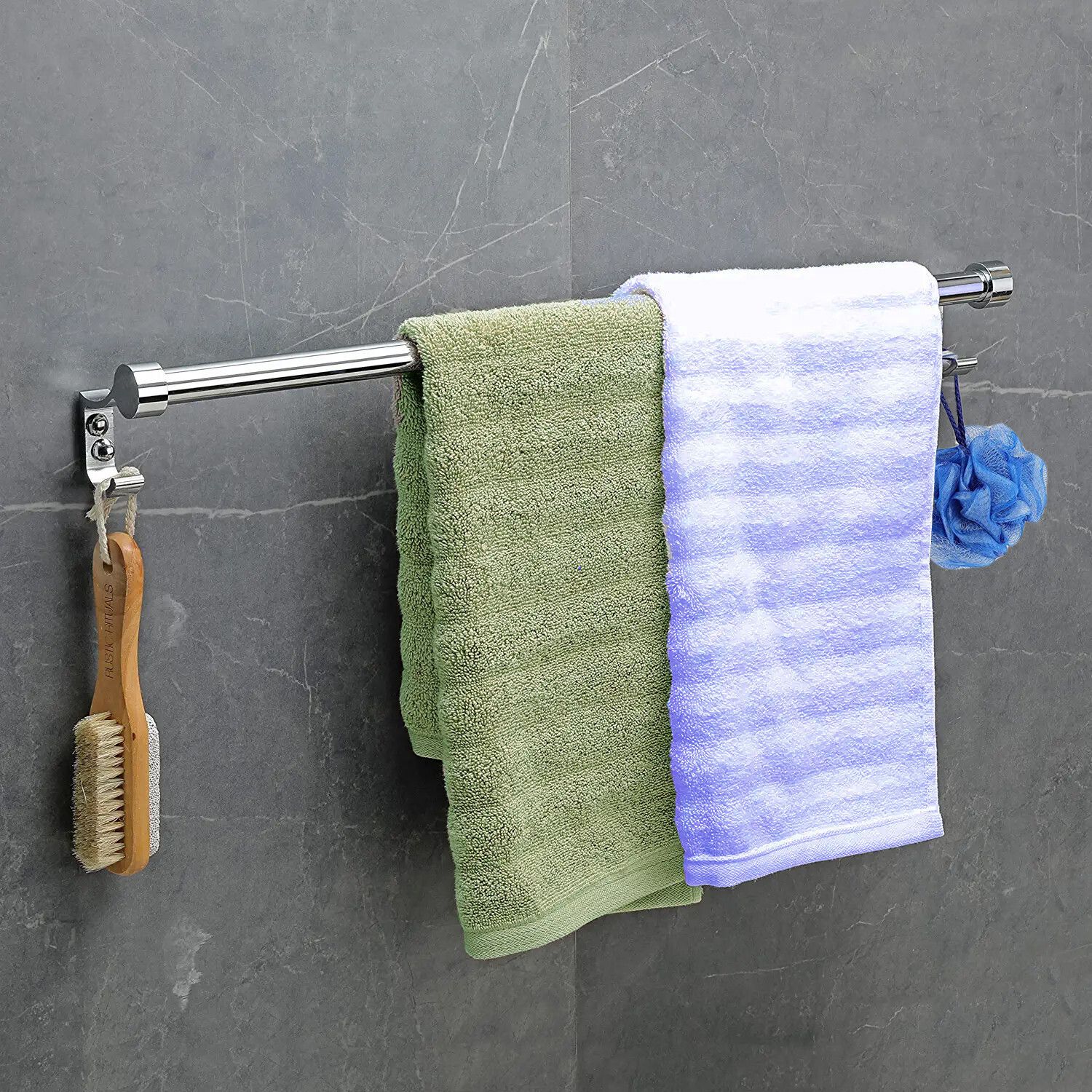 aul-18inch Stainless Steel Towel Rack Silver Towel Holder Silver Towel Holder-image-14