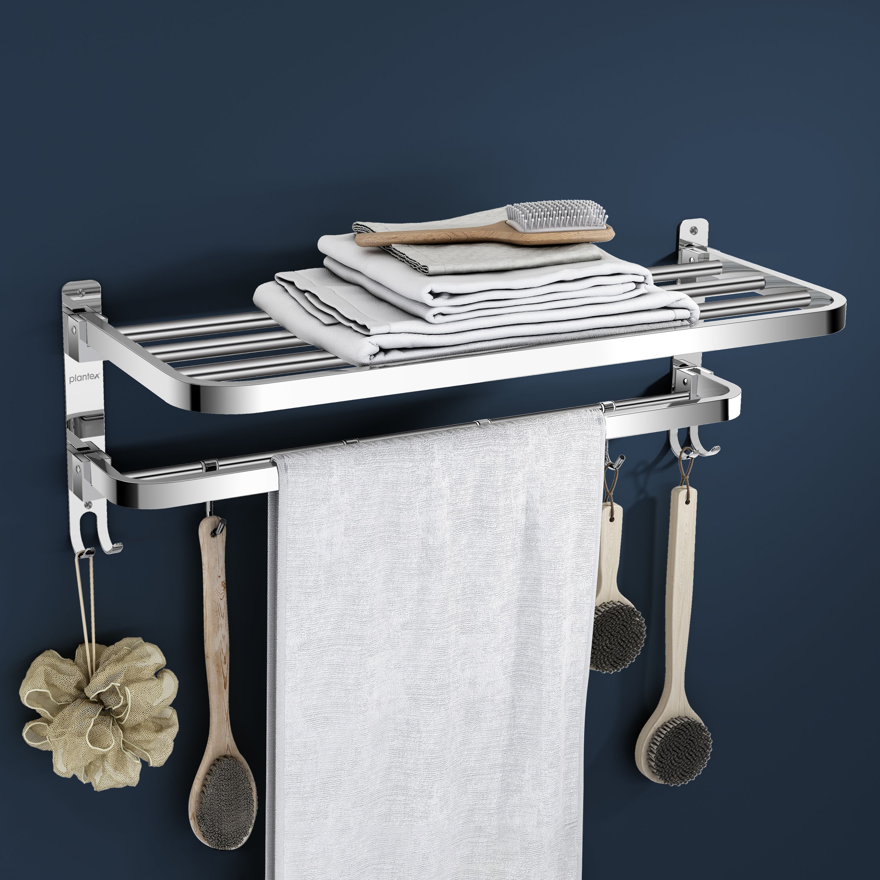Towel Rack for Bathroom/Towel Bar/24Inch Towel Holder with Towel Rod/Towel Stand Silver Towel Holder-image-46