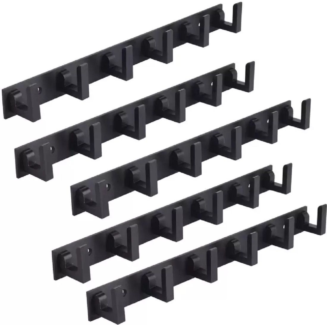 HOLDER HANGAR BAR FOR BATHROOM AND KITCHEN glossy black Towel Holder-image-39