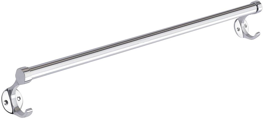 Towel-Rod-Holder (24 Inch - Chrome Finish) Silver Towel Holder