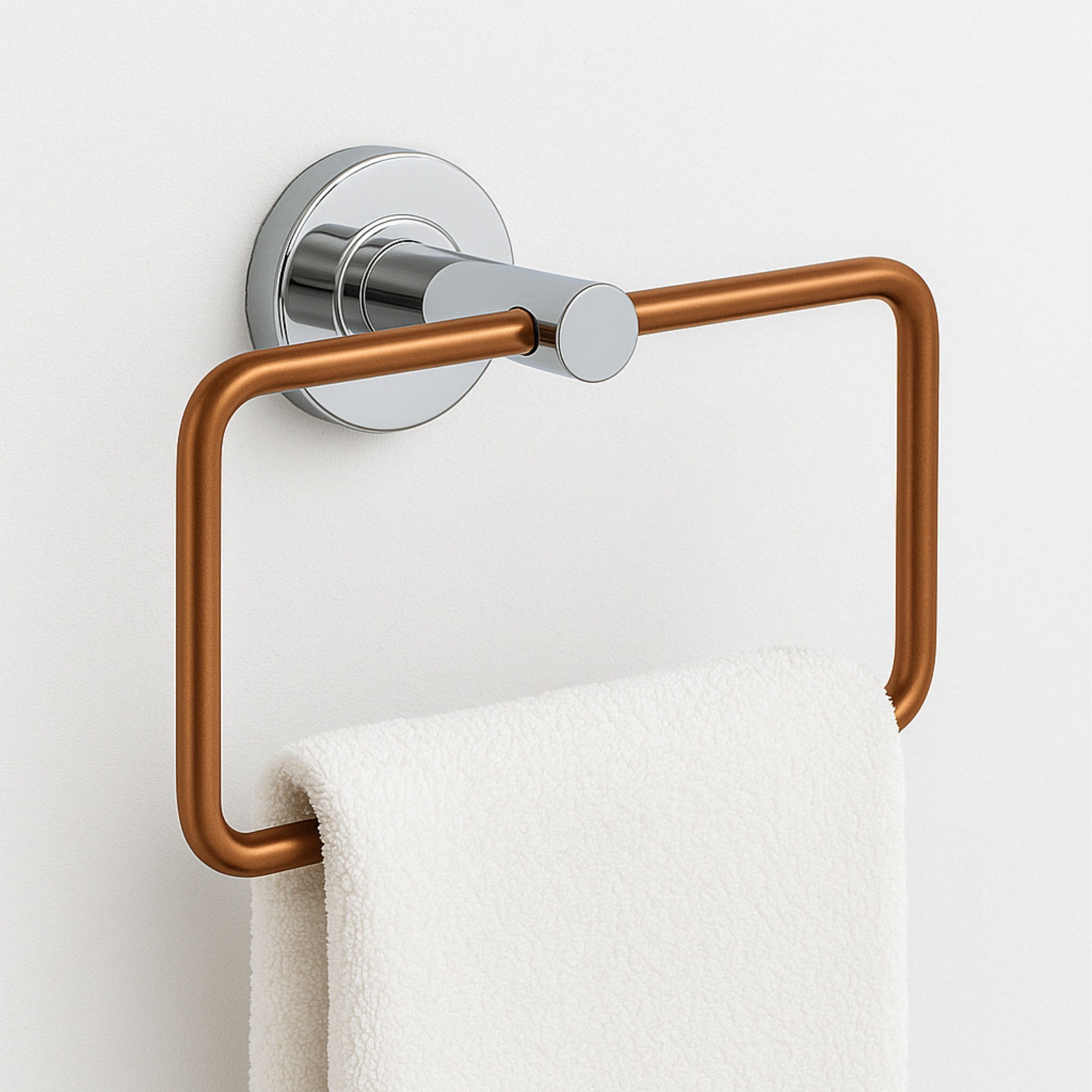 fossa Stainless Steel Towel Ring for Bathroom, Napkin Holder for Wash Basin, Copper Towel Holder-picture-20