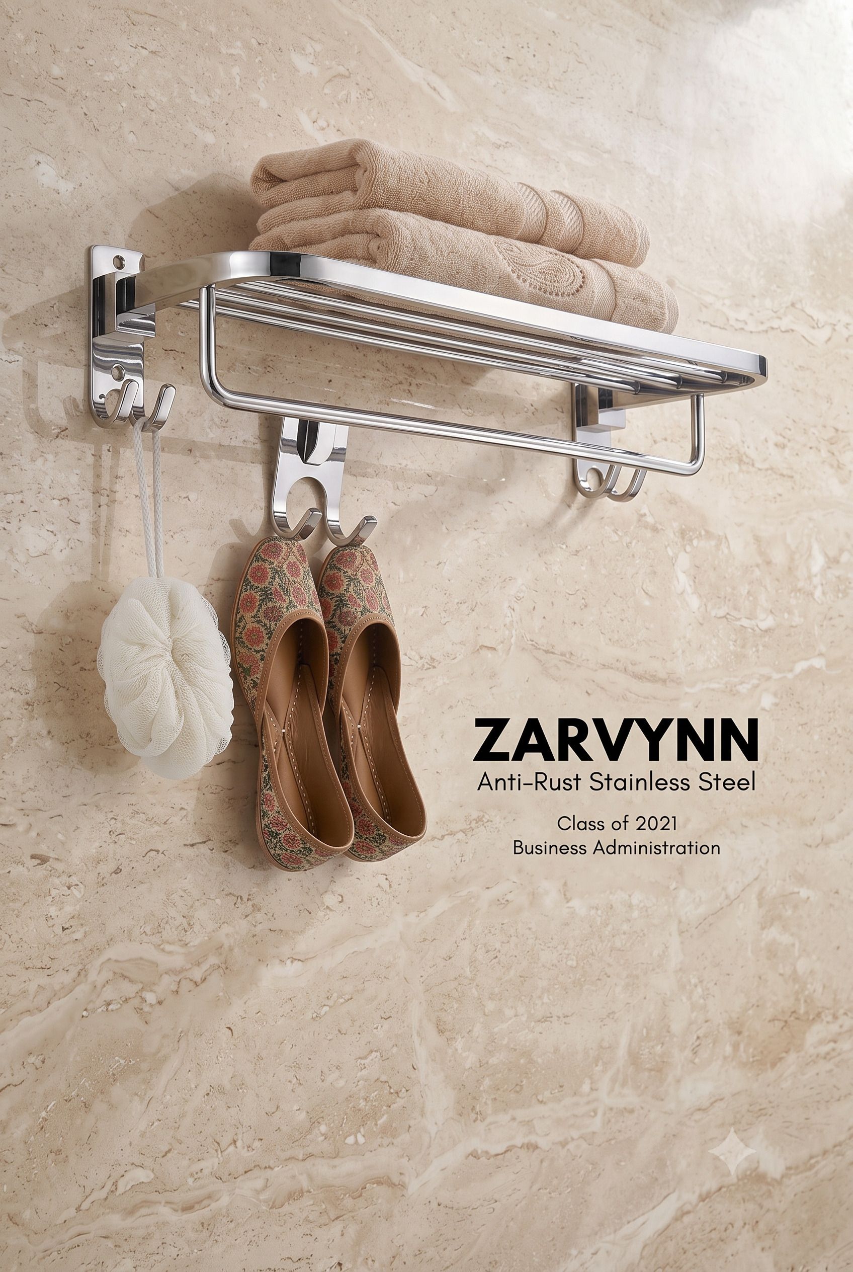Anti Rust 24 Inch Folding Rod for Bathroom/Towel Stand/Hanger/Bathroom Mirror Finish Towel Holder-image-41
