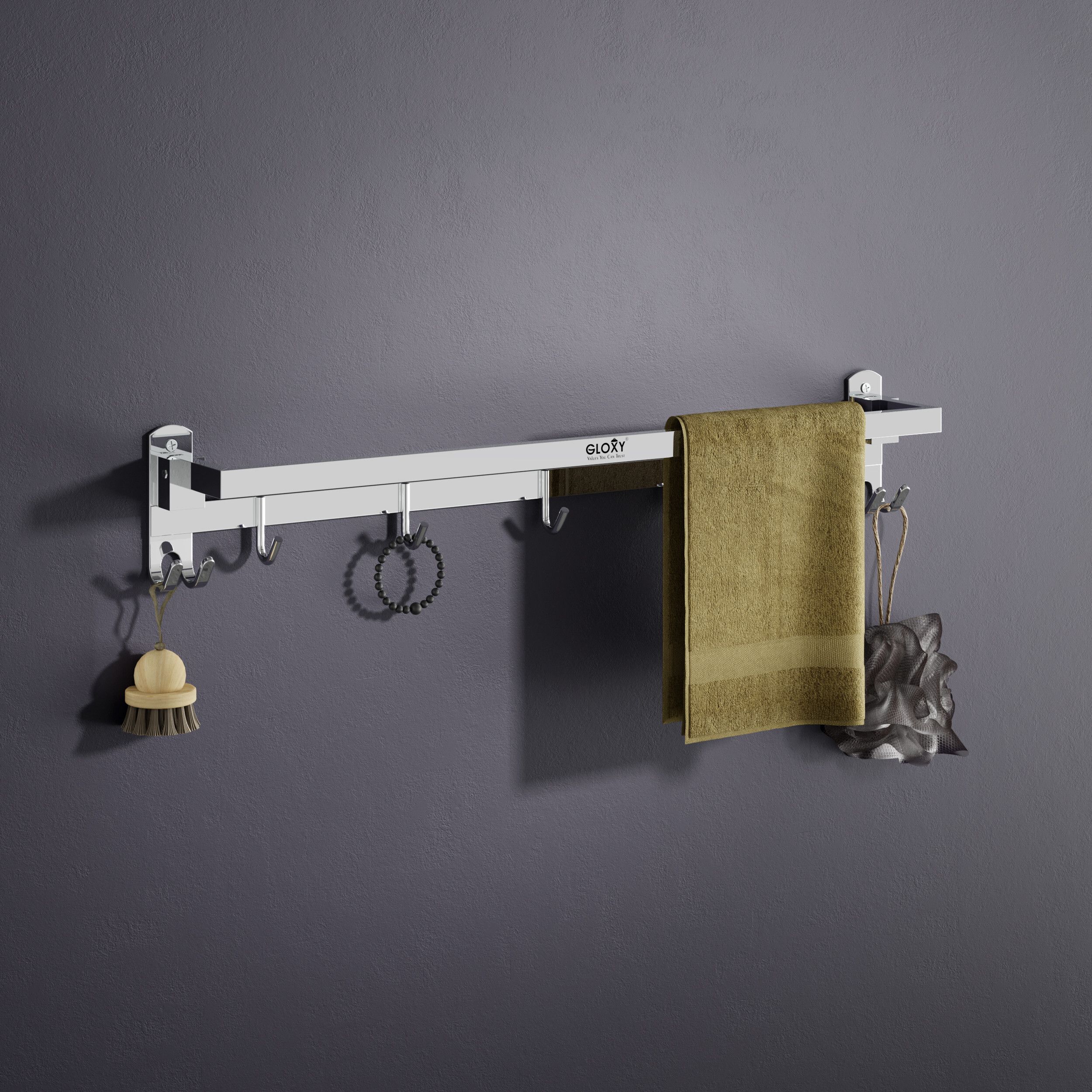 Chrome Shower Rod Hook-image-27