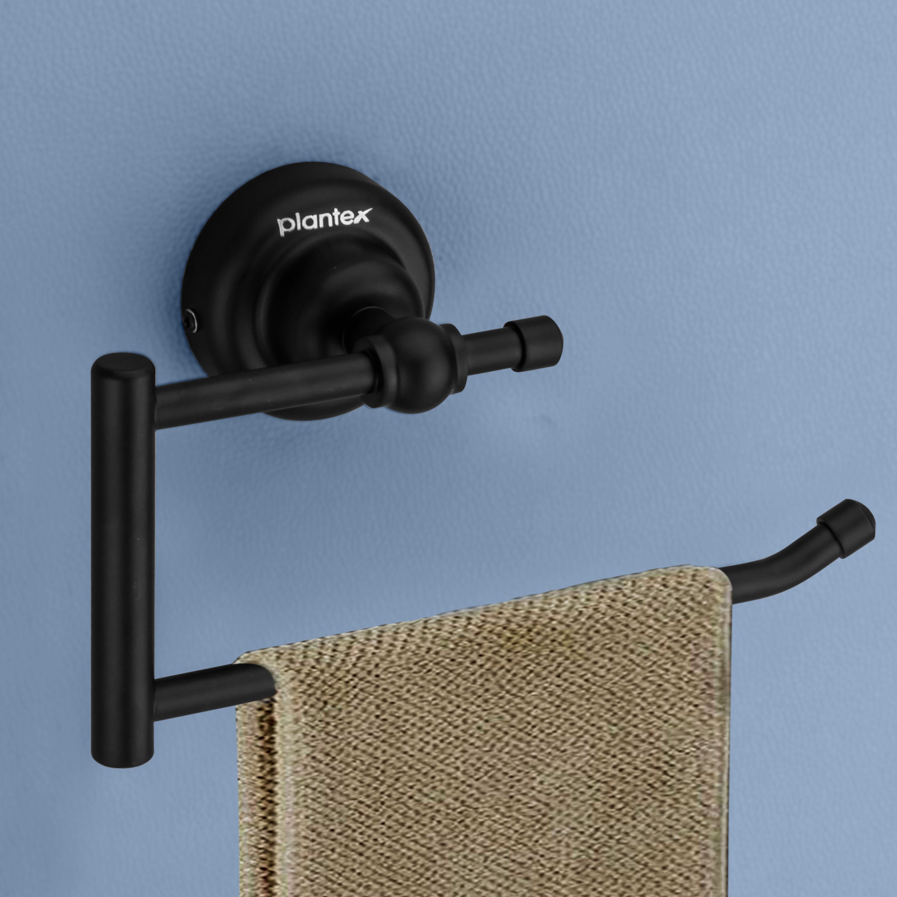 Skyllo Stainless Steel 304 Grade Napkin Ring/Towel Hanger/Bathroom Accessories Black Towel Holder-image-27