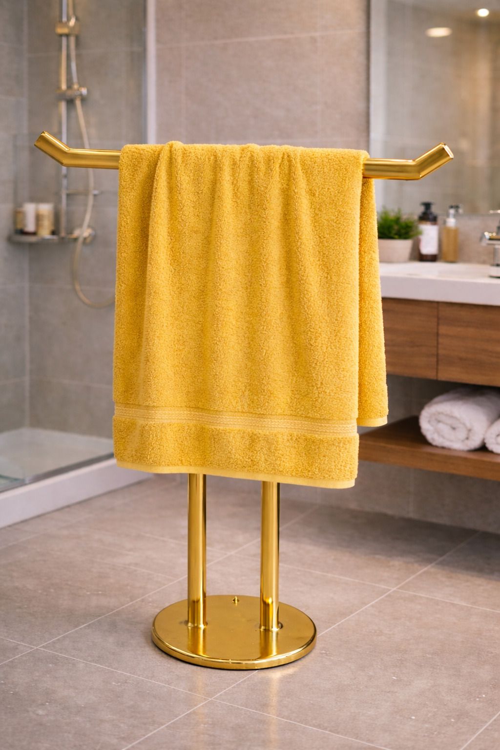 towel stand for Bathroom & Kitchen and cloth hanger 10.6 inch 1 Bar Towel Rod-image-49
