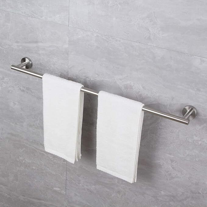 Wall Mounted Stainless Steel Towel Rod Silver Chrome Finish , Stand |, 24 inch 1 Bar Towel Rod-image-15