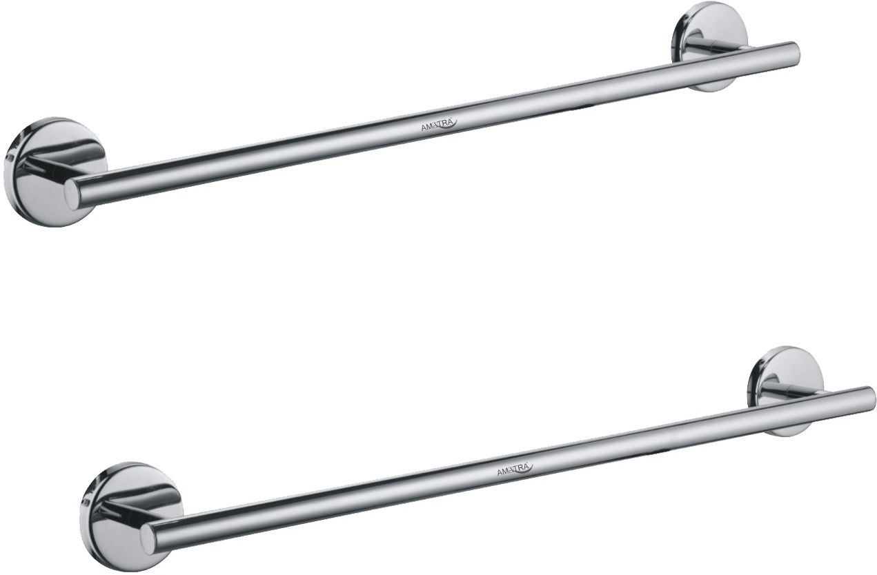 24 Inches Stainless Steel Towel Bar/Holder | Bathroom Towel Rod Holder-Set of 2 24 inch 1 Bar Towel Rod