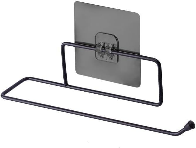 EVANEX Wall Mounted Self Adhesive Tissue Roll & Napkin Holder 15.5 inch 1 Bar Towel Rod-image-40