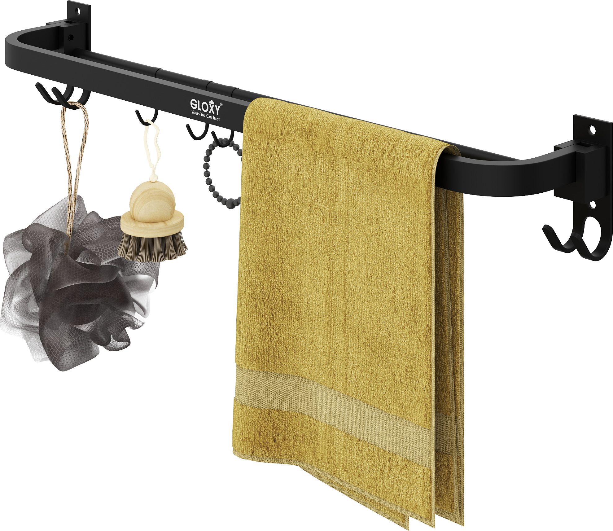 gloxy Matte Shower Rod Hook-picture-17