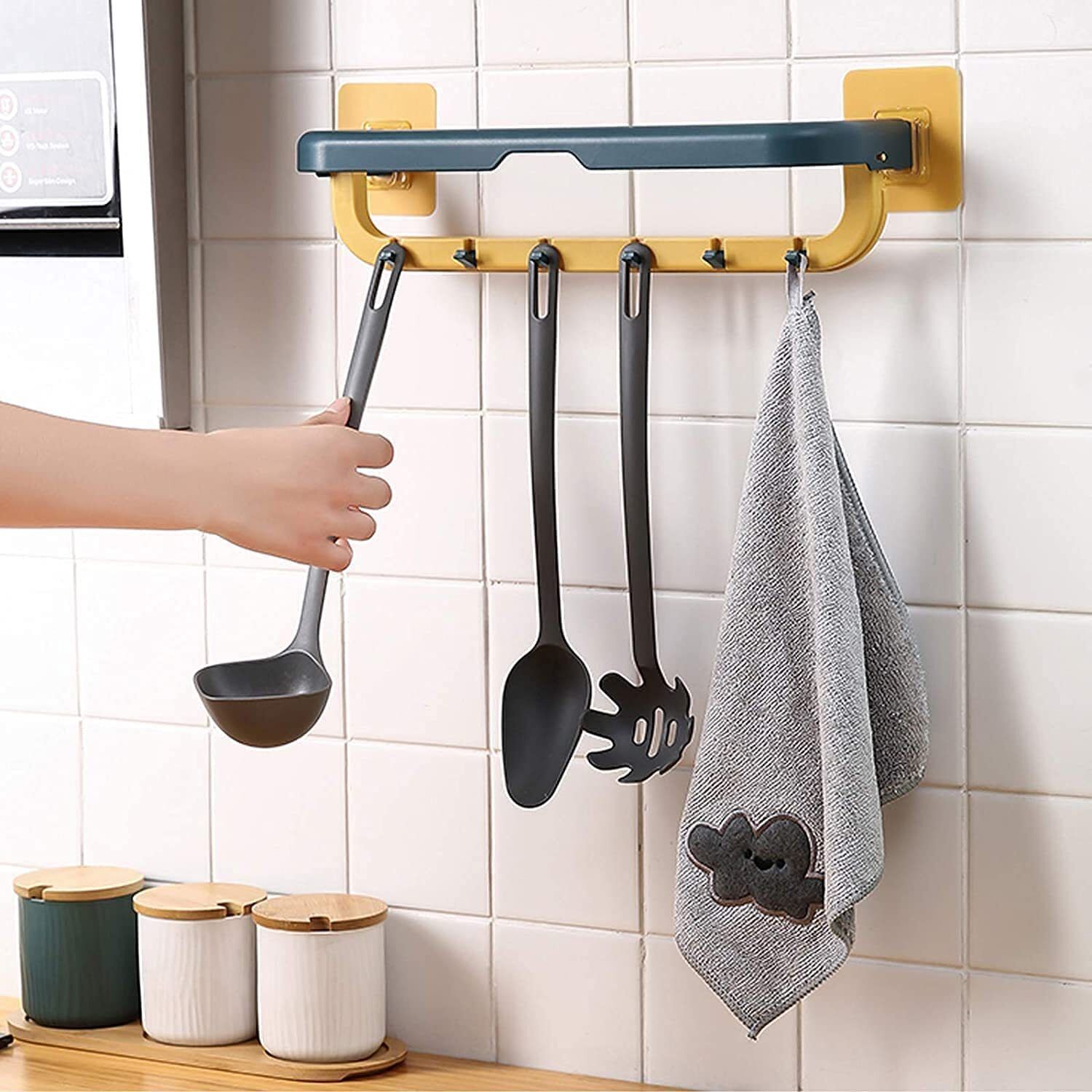 DOUBLE FOLDING TOWEL BAR 24 inch 1 Bar Towel Rod-image-13