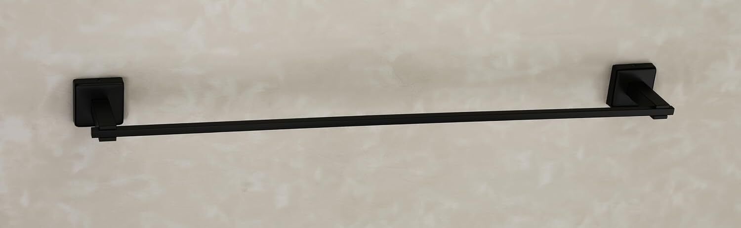 EVANEX Towel Hanger/Towel Holder for Bathroom/Kitchen (Vita Black) 1.57 inch 1 Bar Towel Rod-image-11