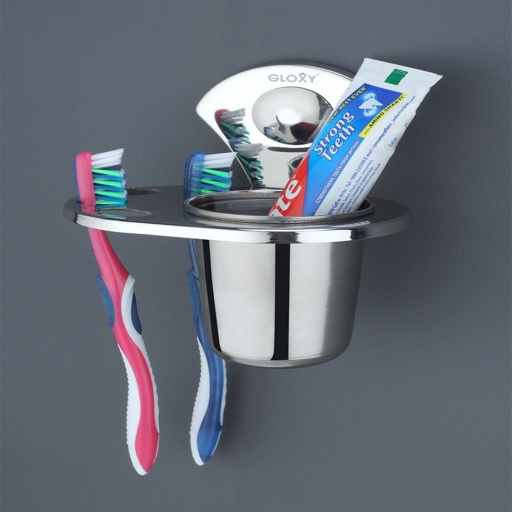 gloxy Wall Mounted Stainless Steel Oval Tumbler Holder | Toothbrush Stand Stainless Steel Toilet Paper Holder-picture-28