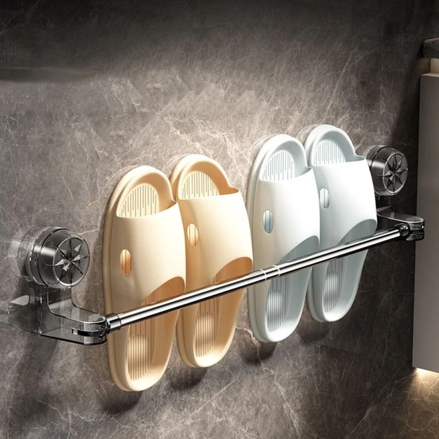 Wall Mounted Self Adhesive Towel Napkin Holder Bar for Bathroom and Kitchen 25.6 inch 1 Bar Towel Rod-image-20