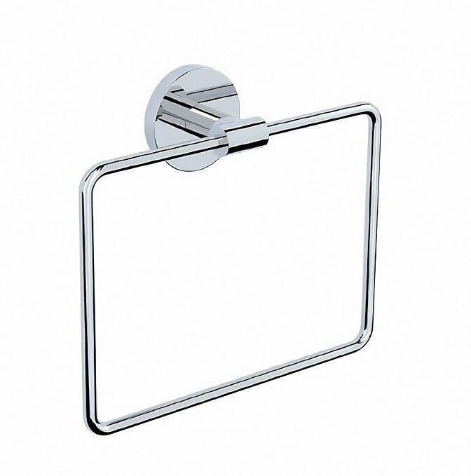 Chrome Finish Square Towel Ring | Stainless Steel Towel Holder 6.1 inch 1 Bar Towel Rod-image-20