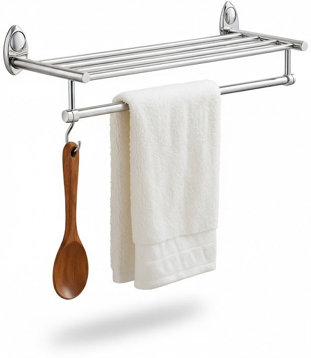 goldfinch Wall Mounted Heavy Duty Bathroom Towel Holder for Bath & Hand Towels 24 inch 5 Bar Towel Rod-picture-40