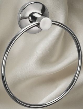 Round Towel Ring 16 cm × 16 cm, Wall-Mounted with Chrome Finish 6 inch 1 Bar Towel Rod-image-21
