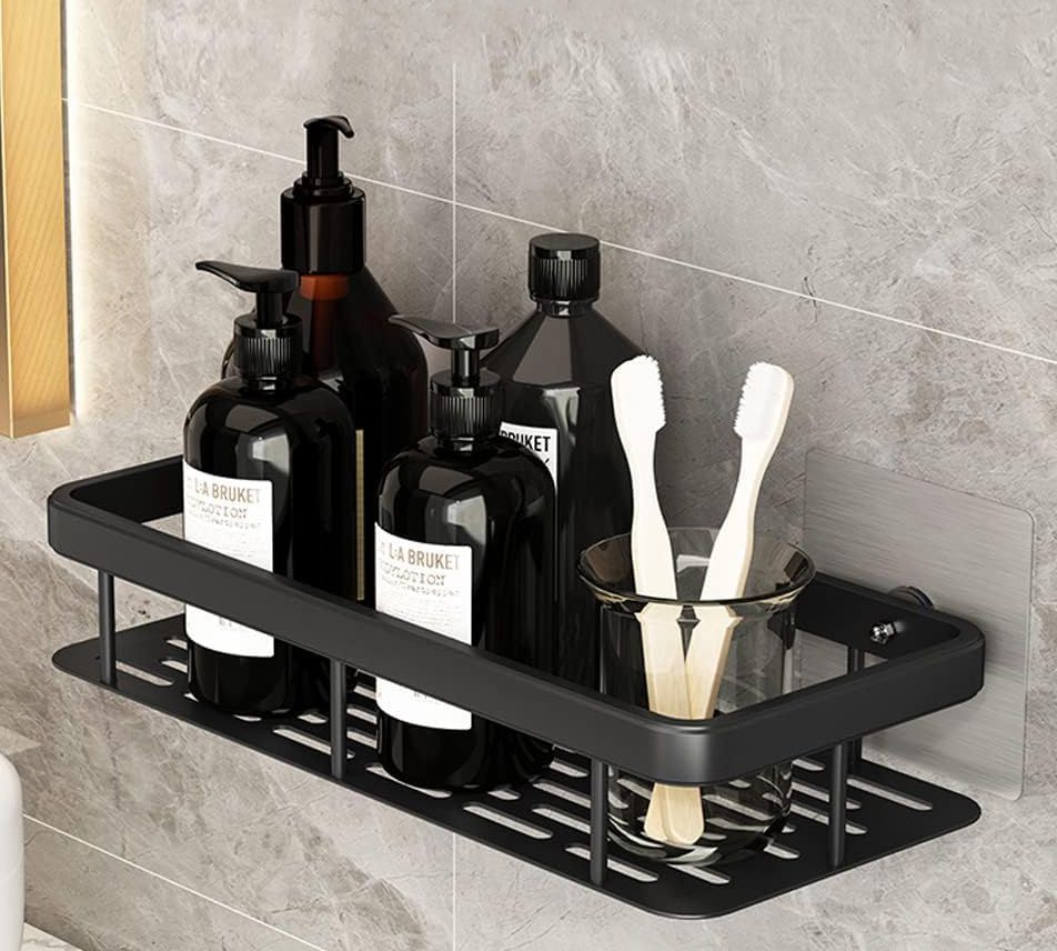Wall Mounted (Pack of 1) bathroom Shelf/Rack/Storage Organizer for bathroom 11 inch 1 Bar Towel Rod-image-15
