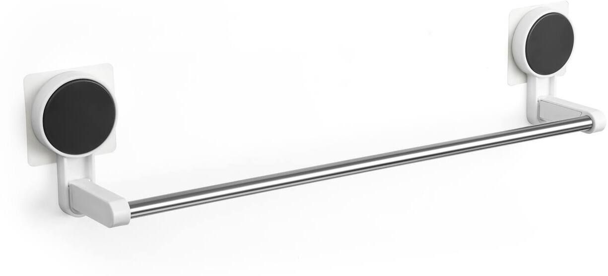 Multipurpose Suction Towel Rack Wall Mount Bathroom Kitchen Storage Bar. 20 inch 2 Bar Towel Rod-image-23
