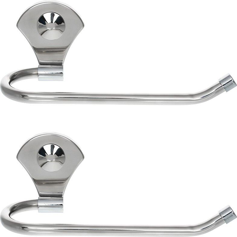 flaner Stainless Steel Towel Holder/Towel Stand/Towel Hanger/Cloth hanger(2 PCS) 10 inch 1 Bar Towel Rod-picture-15