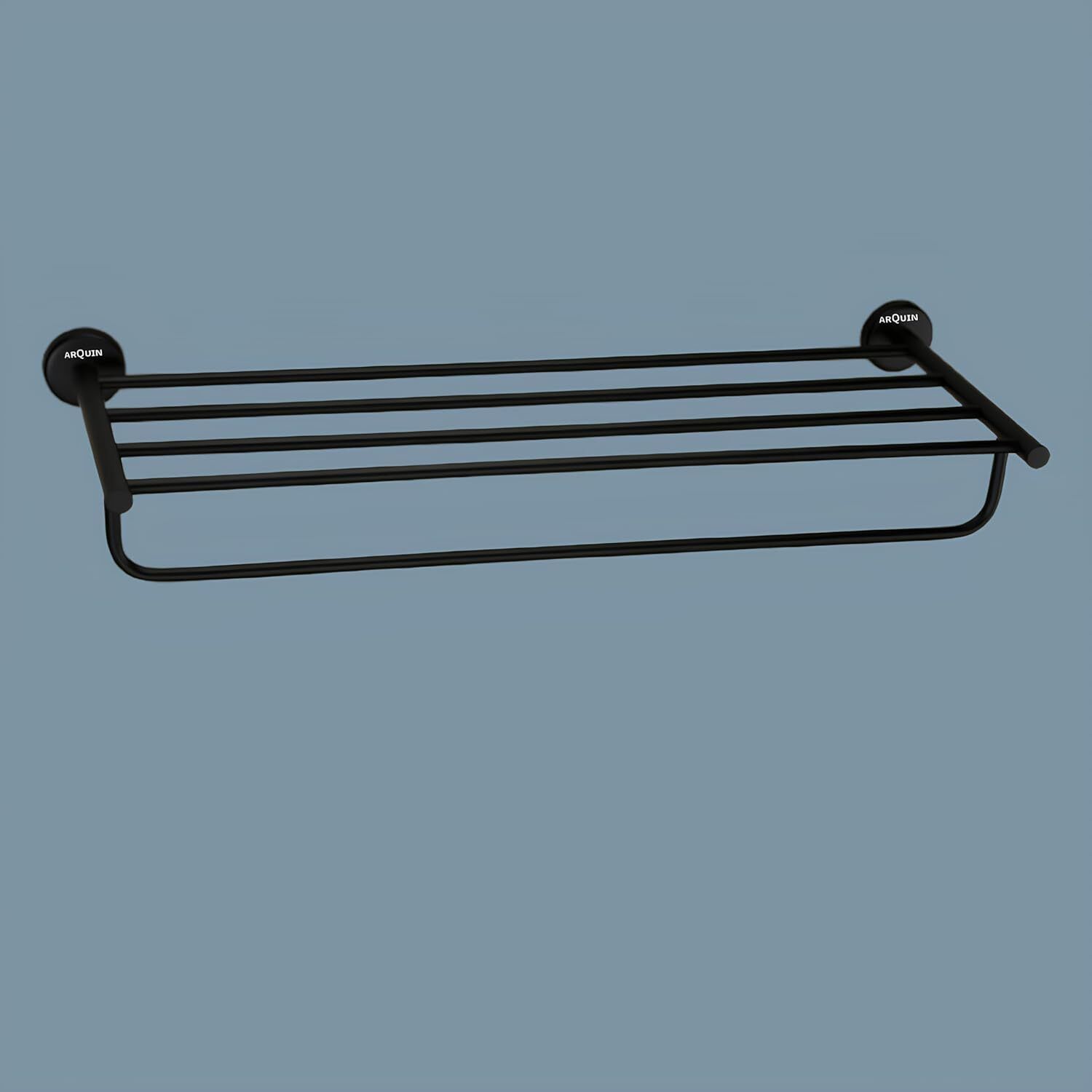 evanex VITA Black Matt Wall Mounted Towel Rack | Space Saving Towel Holder | 25 inch 5 Bar Towel Rod-picture-48