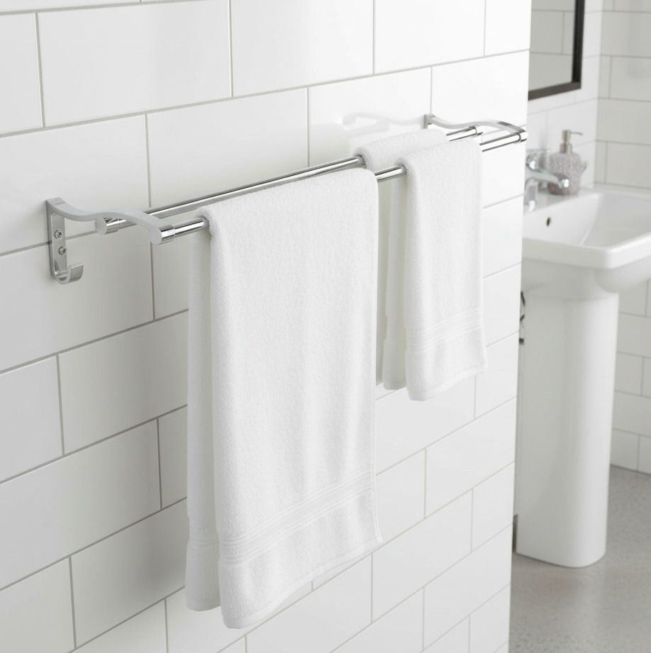 Towel Rod Double Rod Silver Towel Holder 24 inch Longer 2 Bar Towel Rod 24 inch 2 Bar Towel Rod-image-8