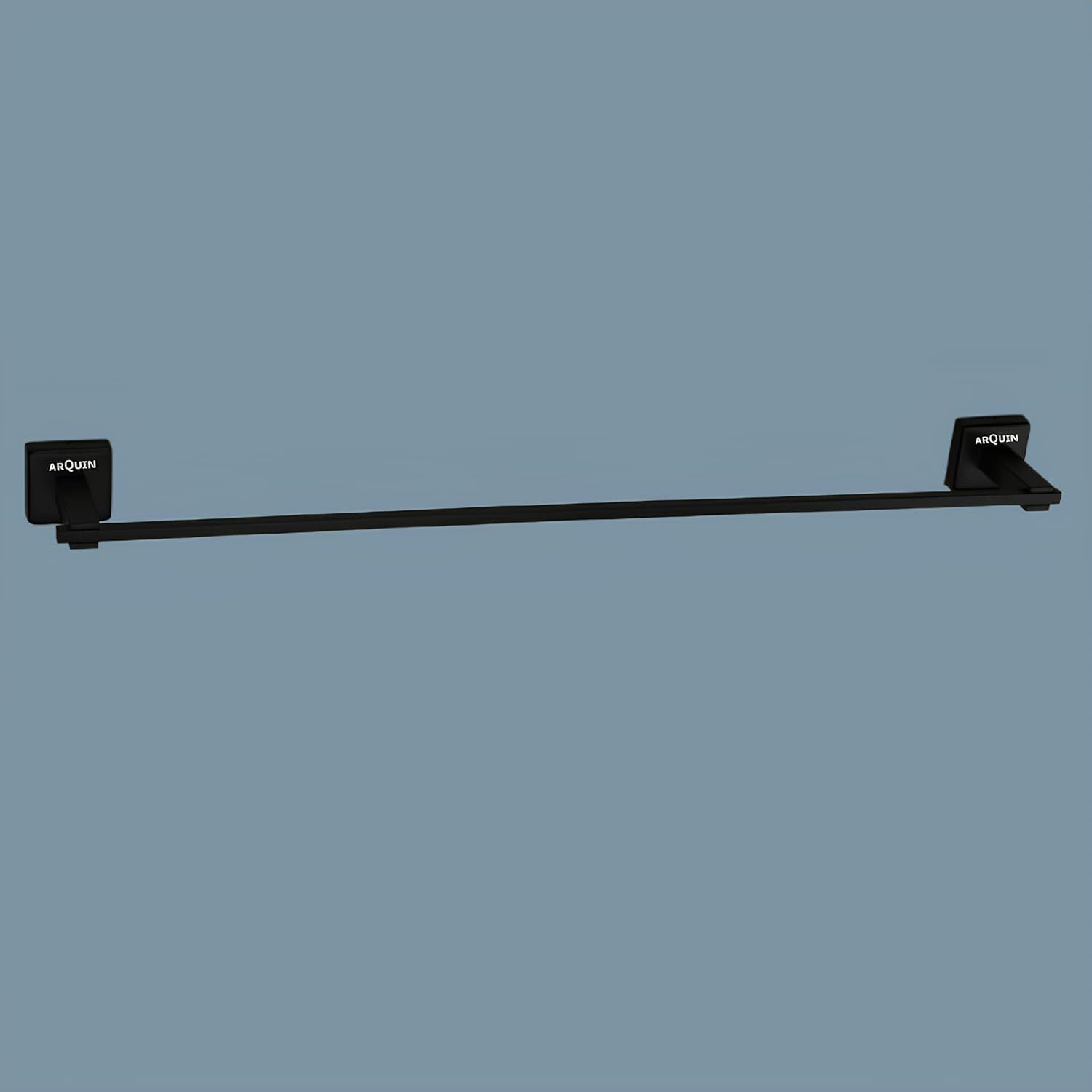 VITA Black Matt Wall Mounted Towel Rod | Space Saving Towel Hanger Bar | 24 inch 1 Bar Towel Rod-image-18