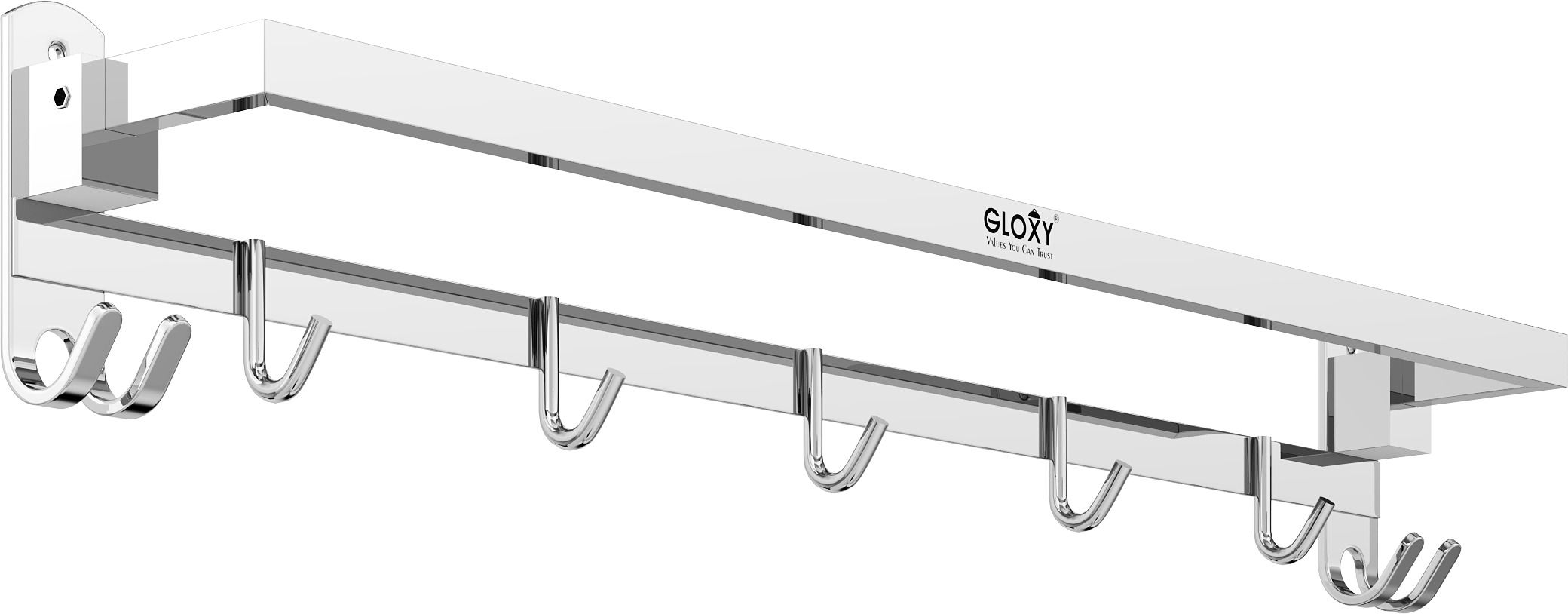Towel Stand | Foldable Bathroom Towel Rack with Hooks & Hanger Stainless Steel Toilet Paper Holder-image-7