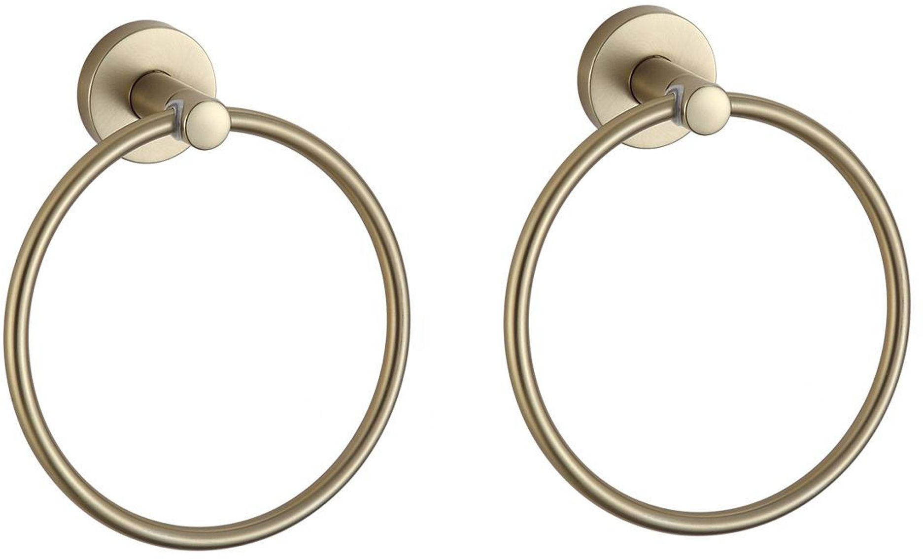 Round Antique Ring Set 7.5 inch 2 Bar Towel Rod-image-23