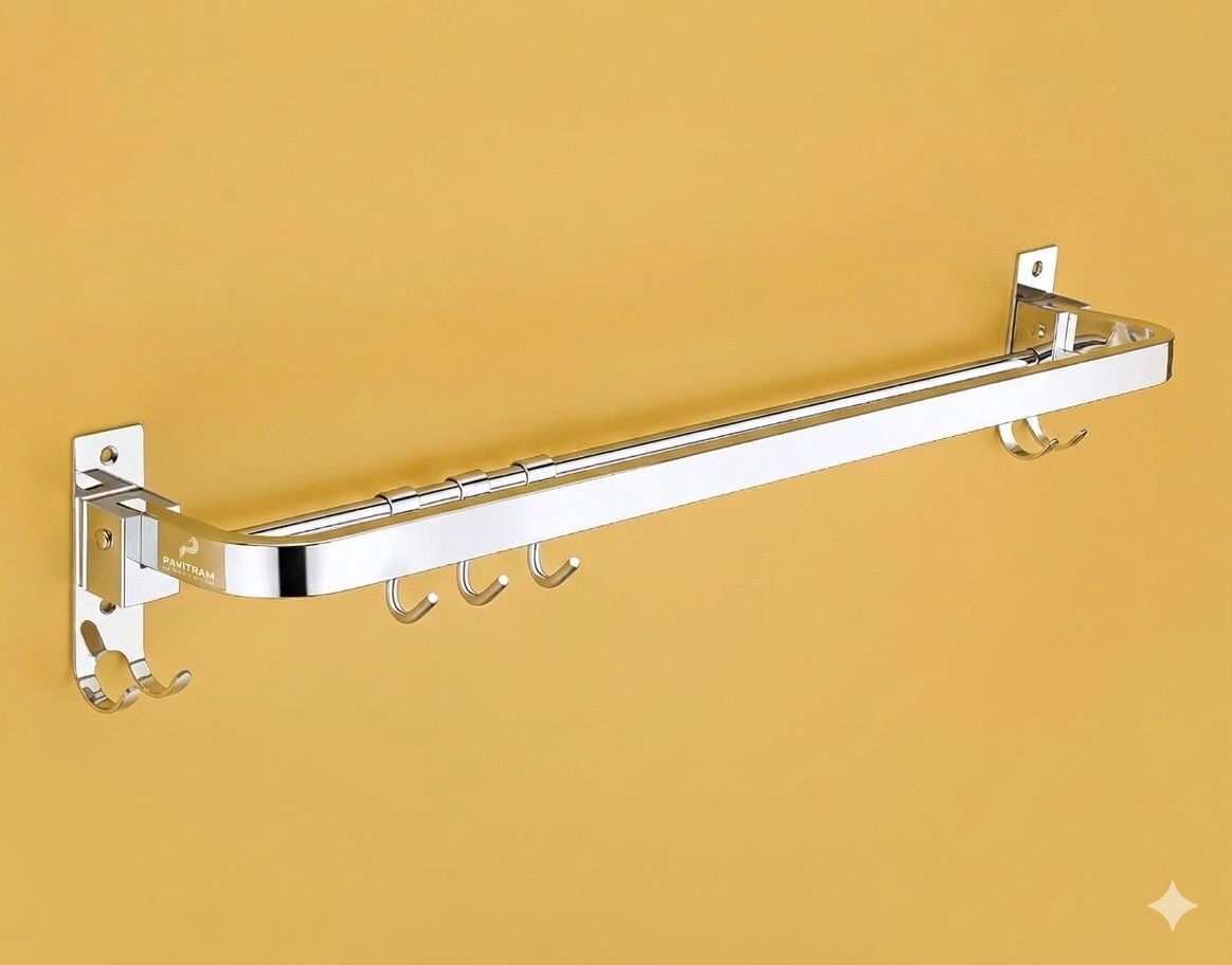 FOLDING TOWEL ROD 24" 16 inch 1 Bar Towel Rod-image-6