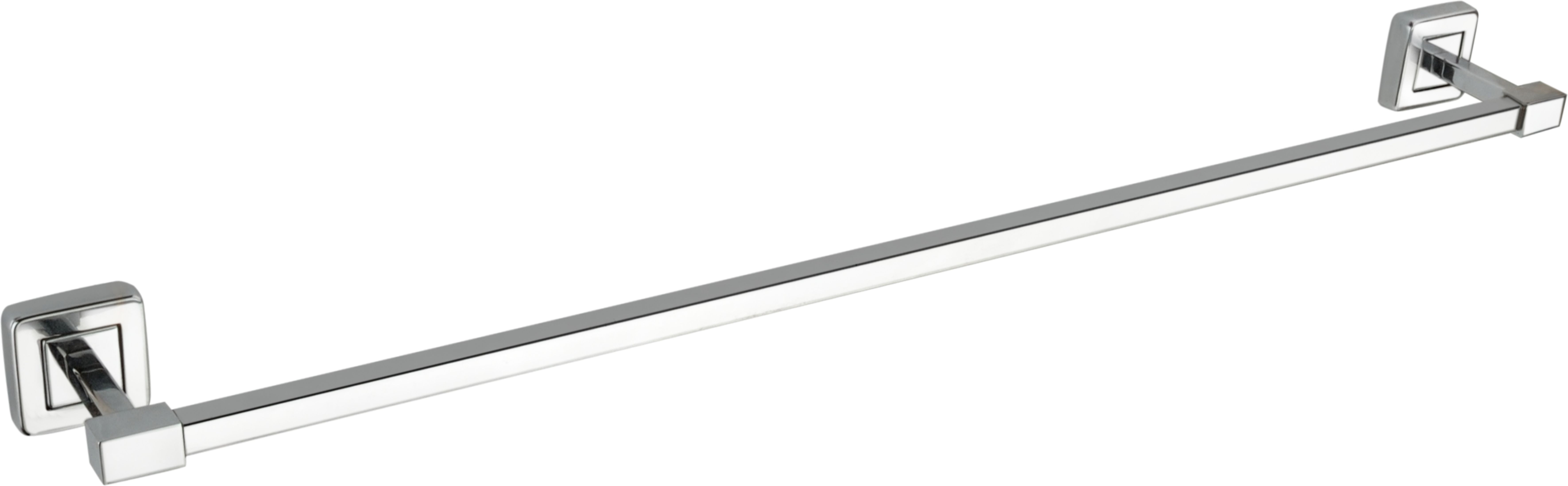 bath-eye Batheye Premium Chrome Square Towel Bar – Modern Stainless Steel Wall-Mounted 24 inch 1 Bar Towel Rod-picture-45