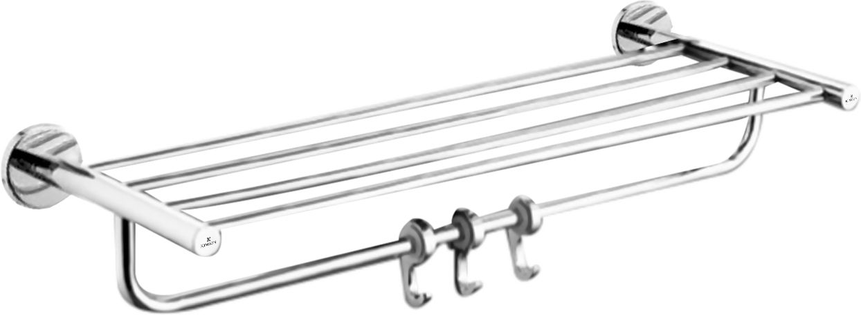 Rust Proof Towel RackTowel Holder|Cloth Hanger for Bathroom/Bathroom Accessories 24 inch 5 Bar Towel Rod-image-10