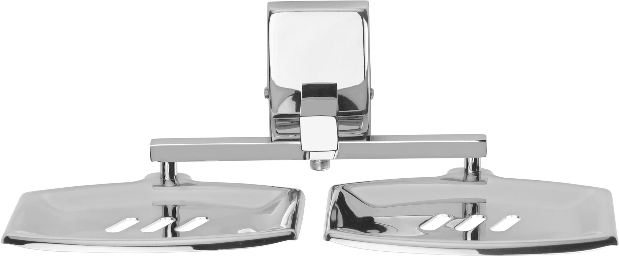 Wall Mounted Double Soap Stand | Durable & Rust Proof Bathroom Soap Case Holder 8 inch 1 Bar Towel Rod-image-19