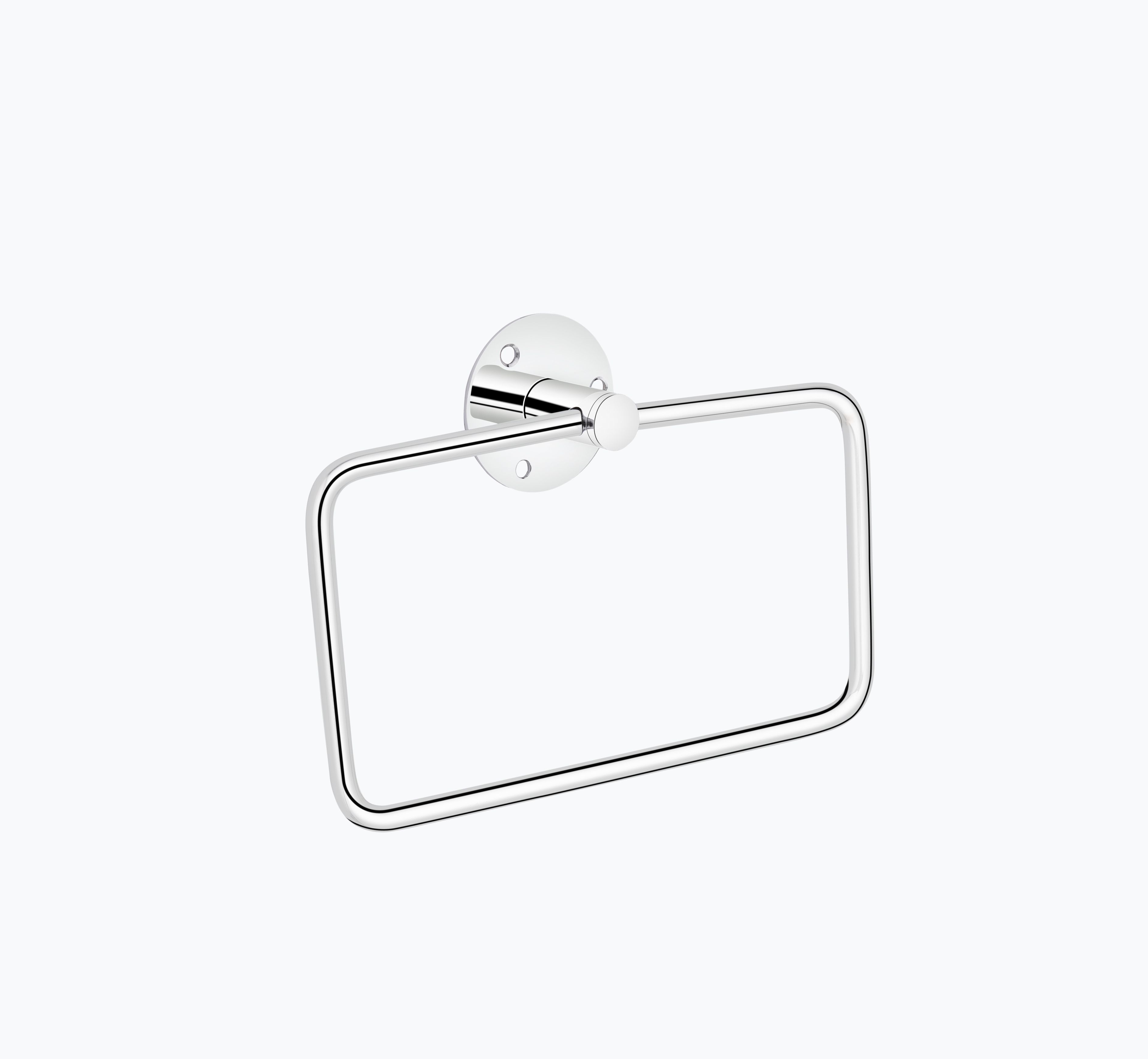 GLOXY Square Shape Chrome Finish Stainless Steel Napkin Ring/Towel Ring 7 inch 1 Bar Towel Rod-picture-17