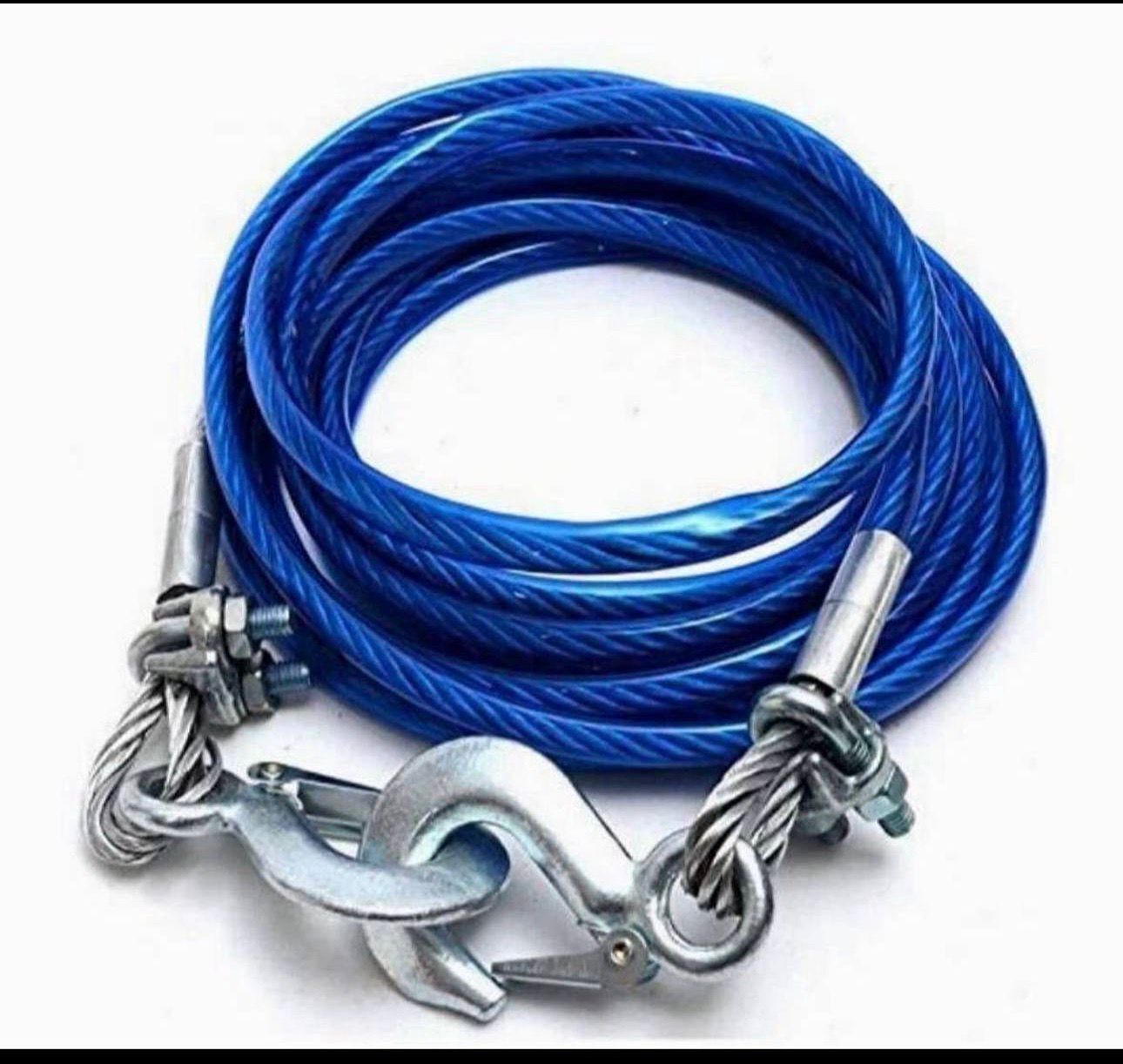 xtreme Car Towing Strong Emergency Tow Cable Rope with Dual Forged Hooks 4 meter Long 4 m Towing Cable-picture-16
