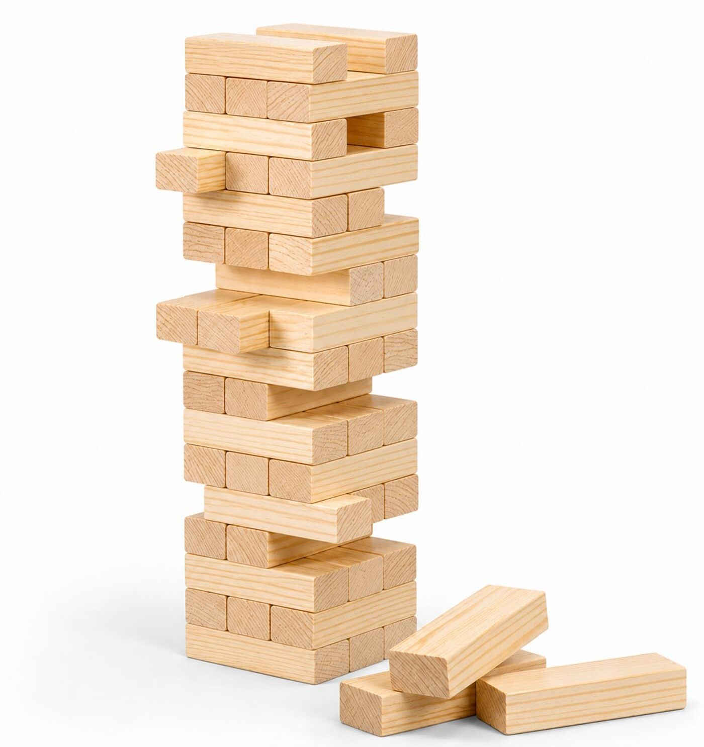 looklike Zengaa Medium Tumbling Tower Wooden Building block game boys girls puzzle-picture-19