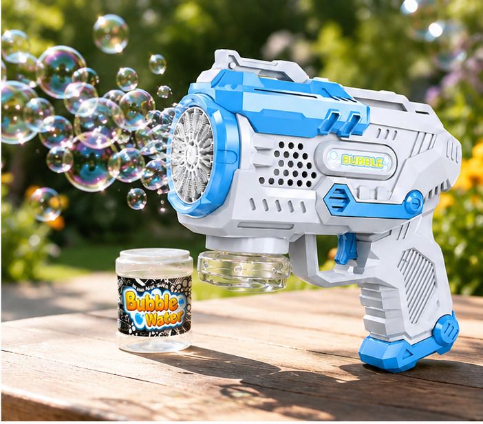 joyloot Electric Bubble Gun Toy for Kids| 15 Holes Automatic Bubble with Bubble Solution Toy Bubble Maker-picture-20