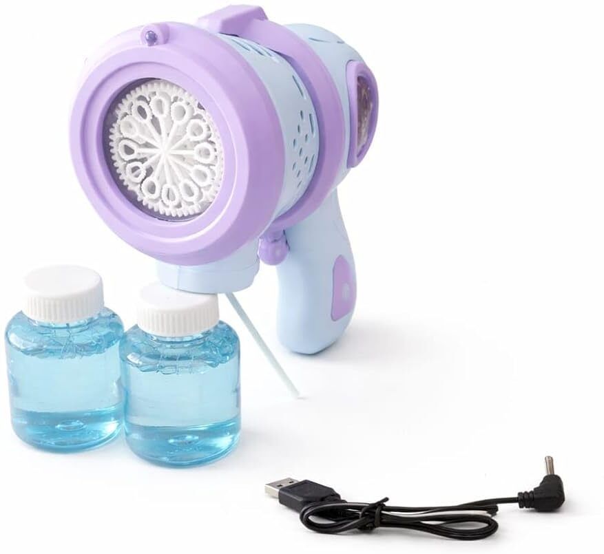 Bubble Gun for Kids with Bubble Solution Toy Bubble Maker-image-7