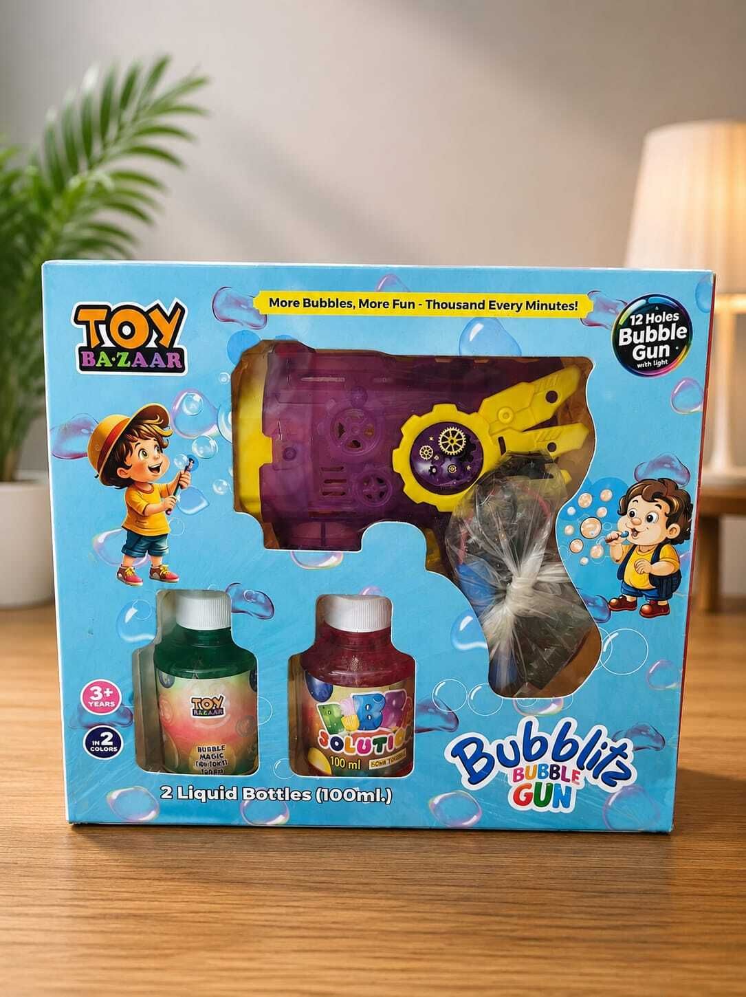 divus grace 12 holes bubble gun Toy Bubble Maker-picture-3